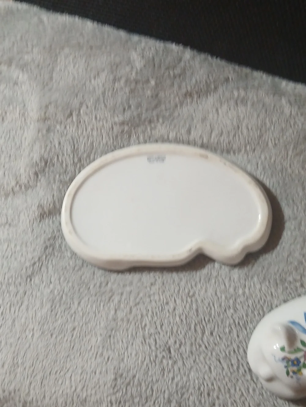 Vintage Elizabeth Arden White Porcelain Plate with Maker's Mark